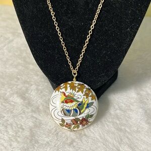 Necklace Cosine duck colorful does not open single strand, nice chain extender